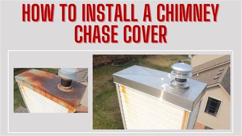 how to cover a metal chimney box on roof|chimney chase shield installation.